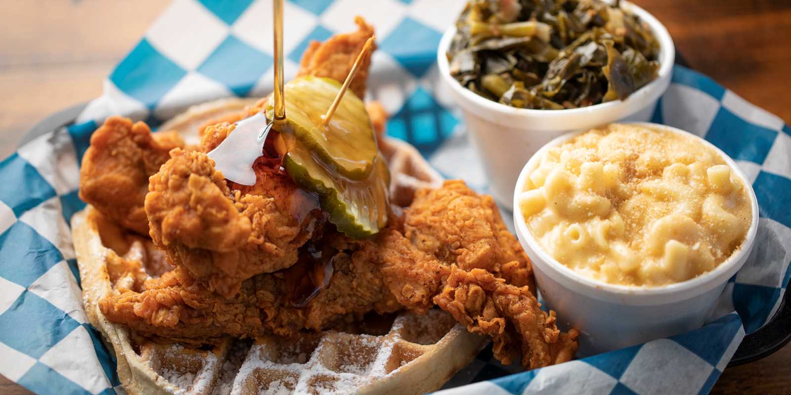 Palmer's hot chicken and waffle